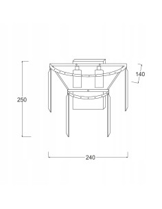 Luksusowy kinkiet AMEDEO z kryształowymi zwisami i złotym wykończeniem - elegancka lampa ścienna od Zuma Line 2