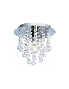 Kryształowy plafon Glamour London w chromie - elegancka lampa sufitowa do nowoczesnych wnętrz 2