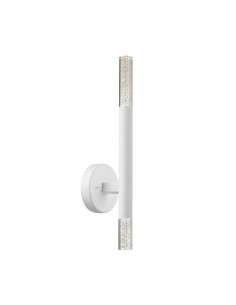 Kinkiet elegancki ONE z przezroczystym kloszem i bąbelkami powietrza – nowoczesny design od Zuma Line w białym kolorze