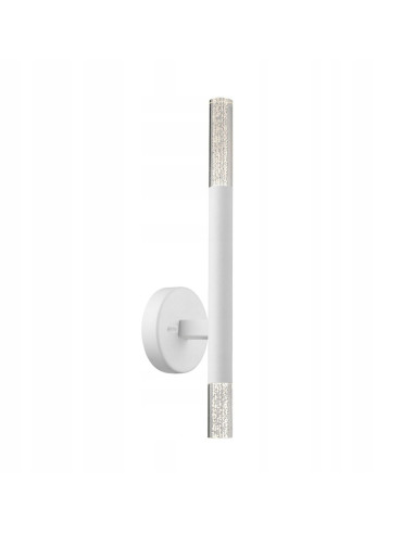 Kinkiet elegancki ONE z przezroczystym kloszem i bąbelkami powietrza – nowoczesny design od Zuma Line w białym kolorze