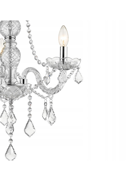 Luksusowy żyrandol Cristallo z kryształkami – elegancja i nowoczesność do każdego wnętrza