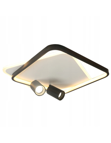 Plafon biurowy Parma z regulowanymi reflektorami - eleganckie oświetlenie do nowoczesnych wnętrz.