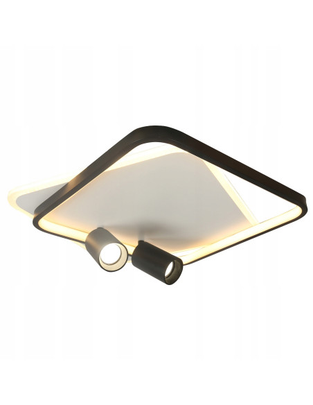 Plafon biurowy Parma z regulowanymi reflektorami - eleganckie oświetlenie do nowoczesnych wnętrz.