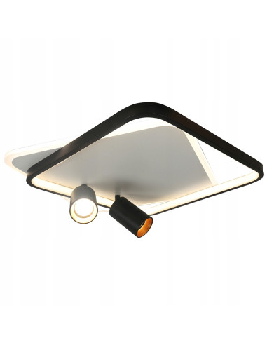 Plafon biurowy Parma z regulowanymi reflektorami - eleganckie oświetlenie do nowoczesnych wnętrz.