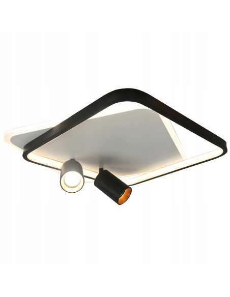 Plafon biurowy Parma z regulowanymi reflektorami - eleganckie oświetlenie do nowoczesnych wnętrz.