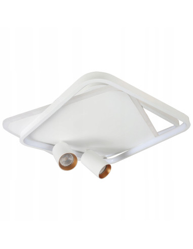 Plafon LED Parma – Nowoczesne Oświetlenie z Regulowanymi Reflektorami w Białym i Złotym Wykończeniu