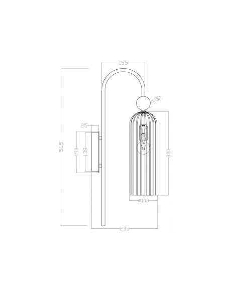 Kinkiet retro PIEGA w biało-złotym kolorze – eleganckie oświetlenie do sypialni i jadalni, metal i szkło.