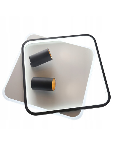 Plafon biurowy Parma z regulowanymi reflektorami - eleganckie oświetlenie do nowoczesnych wnętrz.