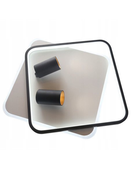 Plafon biurowy Parma z regulowanymi reflektorami - eleganckie oświetlenie do nowoczesnych wnętrz.