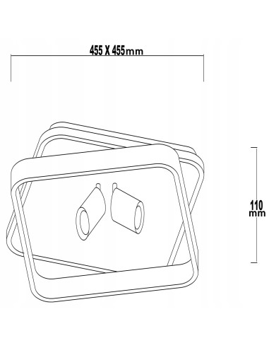 Plafon LED Parma – Nowoczesne Oświetlenie z Regulowanymi Reflektorami w Białym i Złotym Wykończeniu