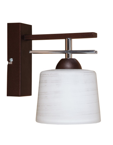 Lampa ścienna FALA z dekoracyjnym kloszem - eleganckie oświetlenie w kolorze białym i beżowym do każdego wnętrza