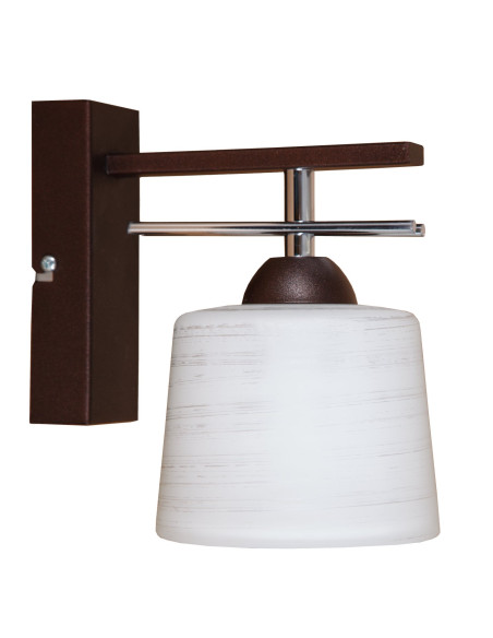 Lampa ścienna FALA z dekoracyjnym kloszem - eleganckie oświetlenie w kolorze białym i beżowym do każdego wnętrza