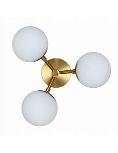 Plafon sufitowy Lampa Dorado 3 złota LP-002/3C - elegancki design z metalowymi i szklanymi detalami do salonu i łazienki 2