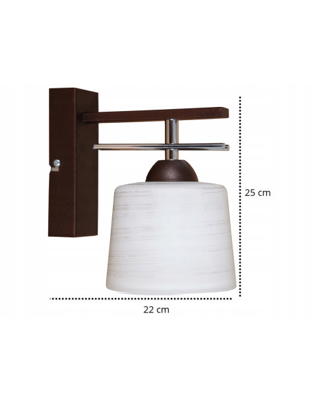 Lampa ścienna FALA z dekoracyjnym kloszem - eleganckie oświetlenie w kolorze białym i beżowym do każdego wnętrza