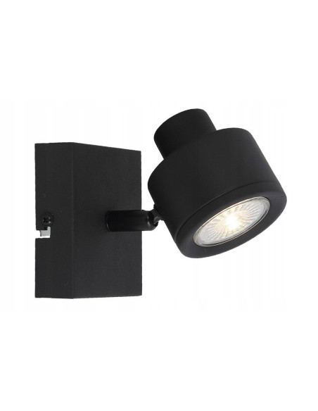 Kinkiet EMERSON w matowej czerni - nowoczesna lampa ścienna z metalowym wykończeniem do eleganckich wnętrz.
