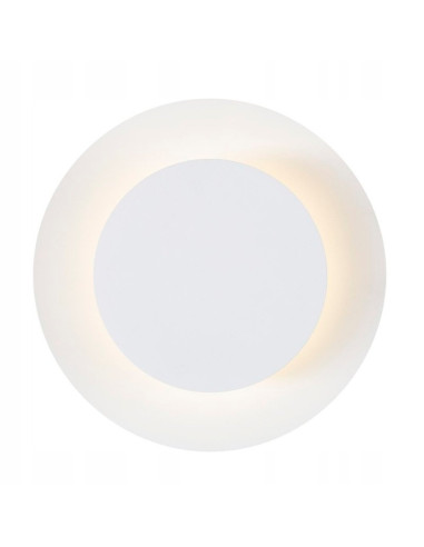 Nowoczesny kinkiet LED PILLS - elegancka lampa ścienna do salonu i jadalni z regulowanym światłem, biały metal.