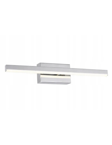 Chromowana lampa ścienna LINEA LED 5W do łazienki, minimalistyczny design, IP44, neutralne światło 4000K