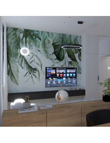 Nowoczesny kinkiet LED PILLS - elegancka lampa ścienna do salonu i jadalni z regulowanym światłem, biały metal.