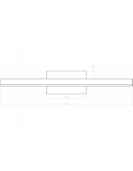 Chromowana lampa ścienna LINEA LED 5W do łazienki, minimalistyczny design, IP44, neutralne światło 4000K