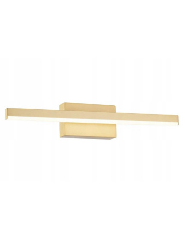 Luksusowy kinkiet LED LINEA w złotym odcieniu, IP44, 350 lumenów – idealny do łazienki nad umywalkę i wannę