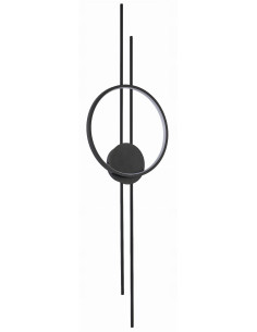 Kinkiet EXTON LED w nowoczesnym stylu, czarny, 100 cm, energooszczędny z regulacją barwy światła, idealny do salonu. 2