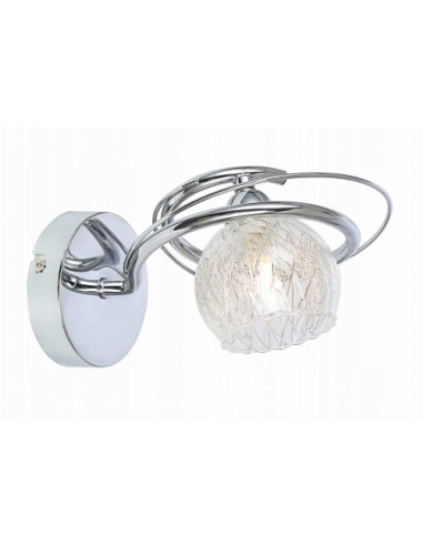 Kinkiet ARIANA w stylu konwalii, chromowana lampa do salonu i przedpokoju, elegancja i wyrafinowanie w każdym wnętrzu