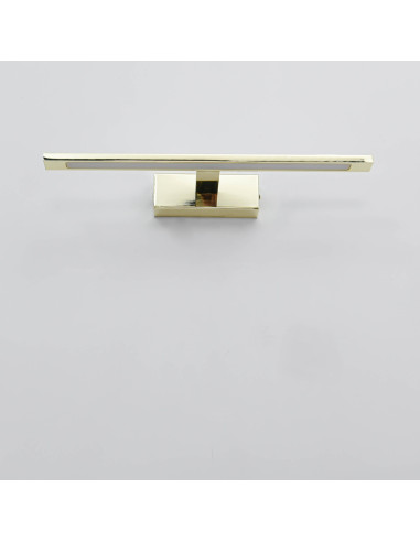 Kinkiet LED Isla z regulacją barwy światła, złoty, nowoczesny design do łazienek, IP44, Light Prestige