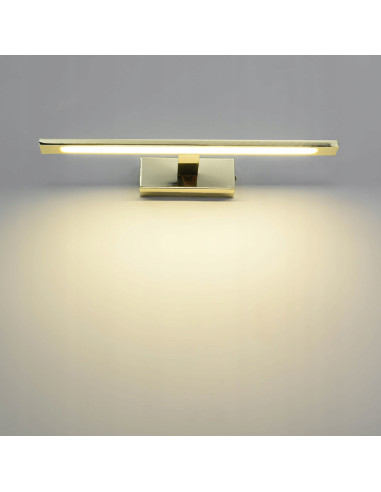 Kinkiet LED Isla z regulacją barwy światła, złoty, nowoczesny design do łazienek, IP44, Light Prestige