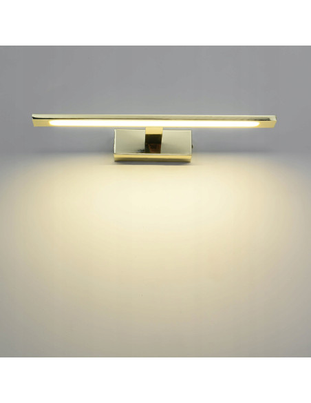 Kinkiet LED Isla z regulacją barwy światła, złoty, nowoczesny design do łazienek, IP44, Light Prestige