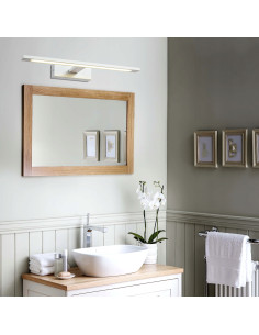 Reflektor ścienny Isla LED - nowoczesne oświetlenie łazienkowe z regulacją barwy światła w białym metalu 2