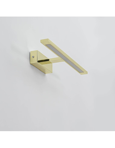 Kinkiet LED Isla z regulacją barwy światła, złoty, nowoczesny design do łazienek, IP44, Light Prestige