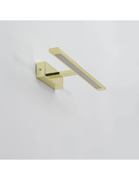 Kinkiet LED Isla z regulacją barwy światła, złoty, nowoczesny design do łazienek, IP44, Light Prestige