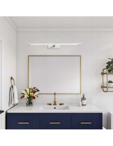 Nowoczesny kinkiet LED Isla 12W z regulacją barwy światła, odporny na wilgoć, idealny do łazienek, IP44.