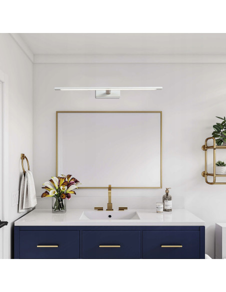 Nowoczesny kinkiet LED Isla 12W z regulacją barwy światła, odporny na wilgoć, idealny do łazienek, IP44.