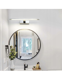 Kinkiet Isla LED w Chromie - Nowoczesne Oświetlenie Łazienkowe z Regulacją Barwy Światła 12W