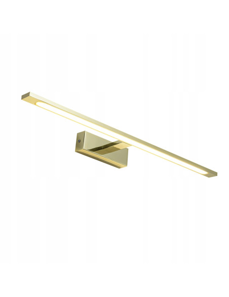 Kinkiet łazienkowy Isla LED 20W prostokątny złoty IP44 nowoczesny design 1400 lm od Light Prestige