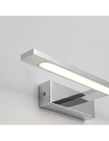 Kinkiet Isla LED w Chromie - Nowoczesne Oświetlenie Łazienkowe z Regulacją Barwy Światła 12W