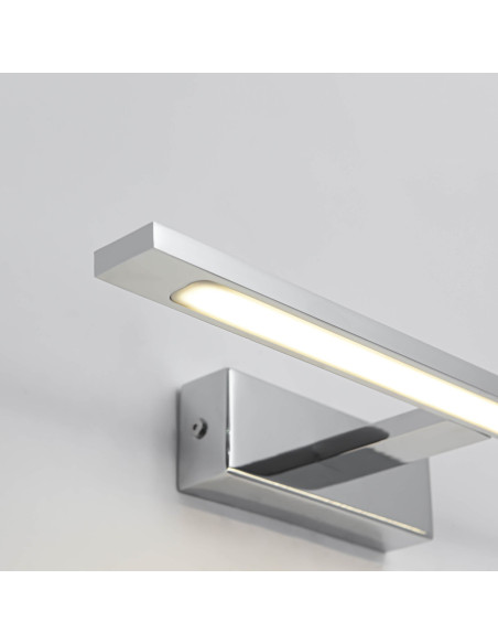 Kinkiet Isla LED w Chromie - Nowoczesne Oświetlenie Łazienkowe z Regulacją Barwy Światła 12W