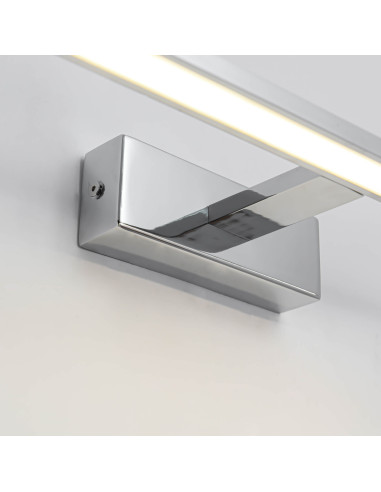 Kinkiet Isla LED w Chromie - Nowoczesne Oświetlenie Łazienkowe z Regulacją Barwy Światła 12W