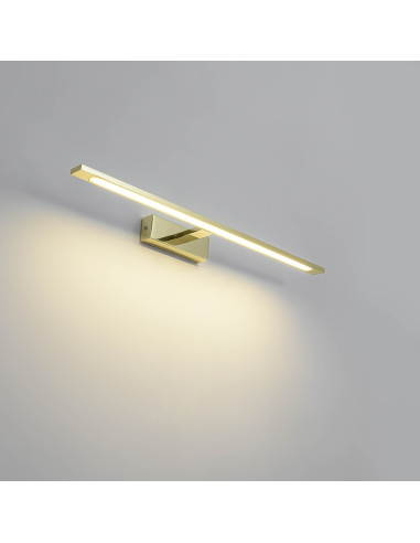 Kinkiet łazienkowy Isla LED 20W prostokątny złoty IP44 nowoczesny design 1400 lm od Light Prestige