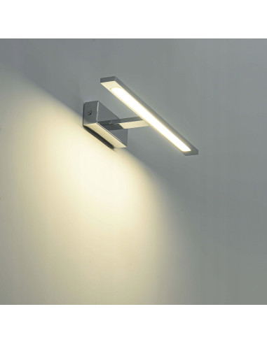 Kinkiet Isla LED w Chromie - Nowoczesne Oświetlenie Łazienkowe z Regulacją Barwy Światła 12W