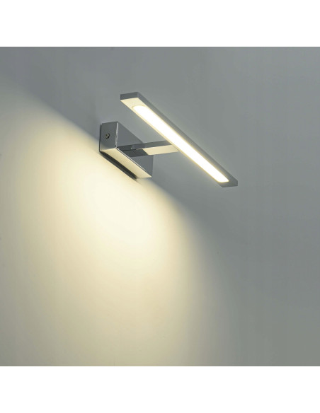 Kinkiet Isla LED w Chromie - Nowoczesne Oświetlenie Łazienkowe z Regulacją Barwy Światła 12W