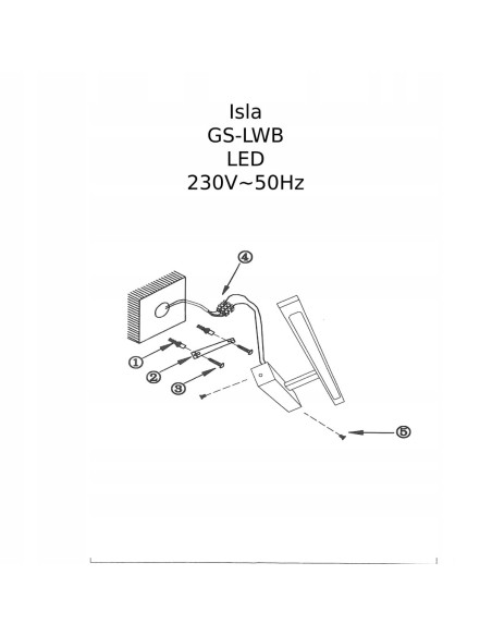 Kinkiet łazienkowy Isla LED 20W prostokątny złoty IP44 nowoczesny design 1400 lm od Light Prestige