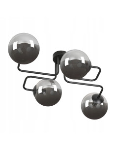 Plafon BRENDI z czterema punktami światła, minimalistyczny design, idealny do sypialni i salonu.