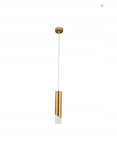 Lampa wisząca HARDIN glamour, złoty zwis, nowoczesny design, elegancka dekoracja do jadalni, E27, 1 punkt świetlny