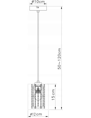 Lampa wisząca Tesh - elegancki akcent z chromowanym wykończeniem i regulacją wysokości do nowoczesnych wnętrz