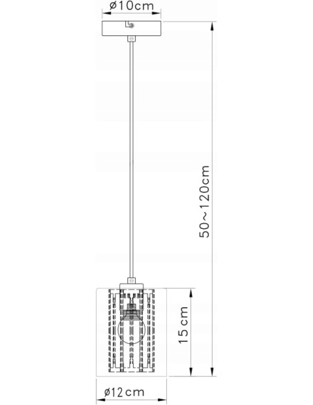 Lampa wisząca Tesh - elegancki akcent z chromowanym wykończeniem i regulacją wysokości do nowoczesnych wnętrz