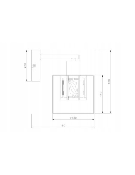 Kinkiet Elmo w złotym wykończeniu z szklanym kloszem E14 - elegancka lampa ścienna do każdego stylu wnętrza