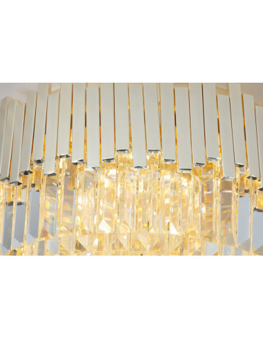 Luksusowy plafon sufitowy TREND w złotym kolorze, 8-punktowe oświetlenie, doskonały do salonu, Maxlight