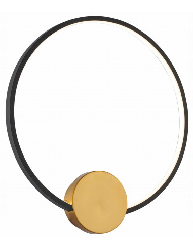 Lampa ścienna Condida LED w kolorze matowej czerni z regulacją temperatury barwy, minimalistyczny design.